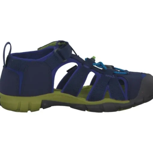 Keen Seacamp II CNX 1022978, Sandalen (Kinder), Kinder, blue depths/chartreuse