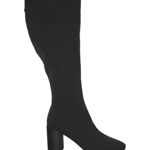 La Strada 2223635-4500 OVERKNEE BOOT, Stiefel, Damen, BLACK /SILVER KNITTED