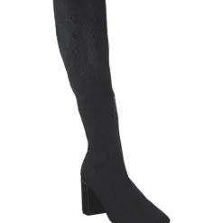 La Strada 2223635-4500 OVERKNEE BOOT, Stiefel, Damen, BLACK /SILVER KNITTED
