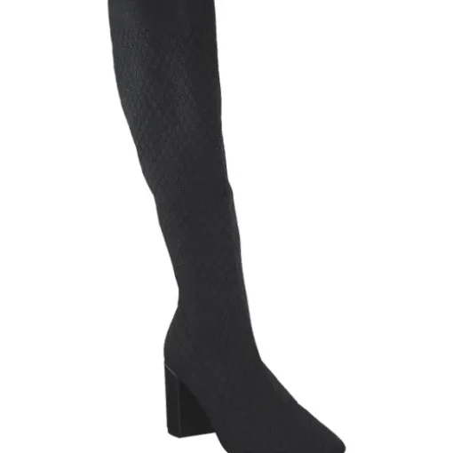 La Strada 2223635-4500 OVERKNEE BOOT, Stiefel, Damen, BLACK /SILVER KNITTED