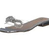 La Strada 2103166, Plateau-Pantoletten, Damen, SILVER