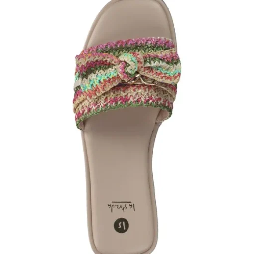 La Strada 2300926, Plateau-Pantoletten, Damen, red/orange multi