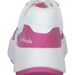 La Strada 2373007-1033, Schnürschuhe, Damen, Weiß (White/Pink)