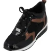 La Strada 2303455-1045 SNEAKER, Schnürschuhe, Damen, BLACK/BRONZE/MESH