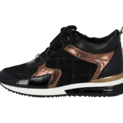 La Strada 2303455-1045 SNEAKER, Schnürschuhe, Damen, BLACK/BRONZE/MESH