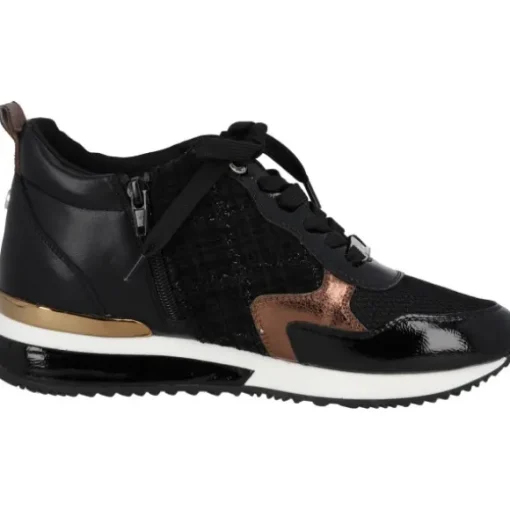 La Strada 2303455-1045 SNEAKER, Schnürschuhe, Damen, BLACK/BRONZE/MESH