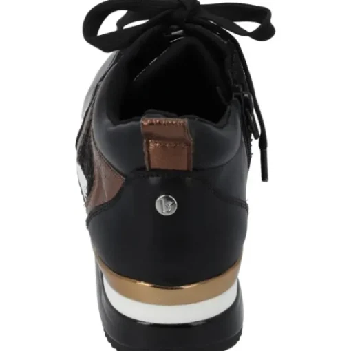 La Strada 2303455-1045 SNEAKER, Schnürschuhe, Damen, BLACK/BRONZE/MESH
