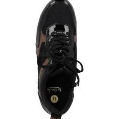 La Strada 2303455-1045 SNEAKER, Schnürschuhe, Damen, BLACK/BRONZE/MESH