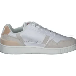 Lacoste T-Clip 44SFA0063, Schnürschuhe, Damen, White / Light Pink / Beige