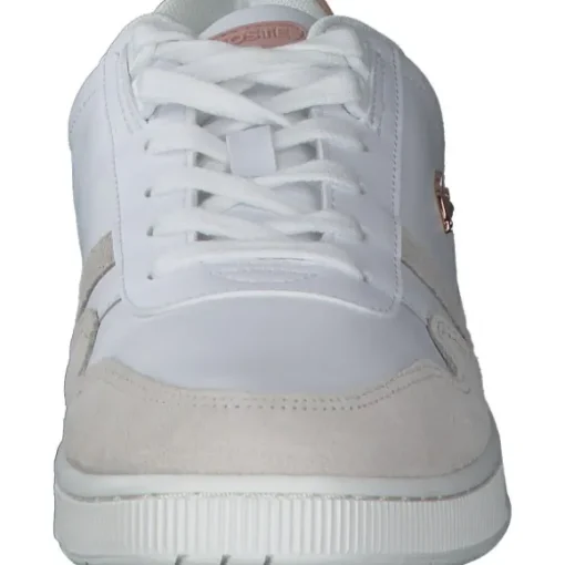 Lacoste T-Clip 44SFA0063, Schnürschuhe, Damen, White / Light Pink / Beige