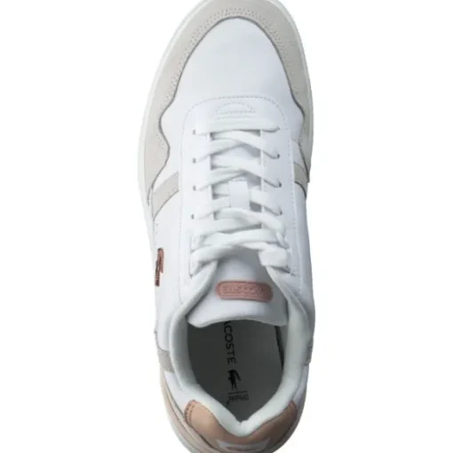 Lacoste T-Clip 44SFA0063, Schnürschuhe, Damen, White / Light Pink / Beige