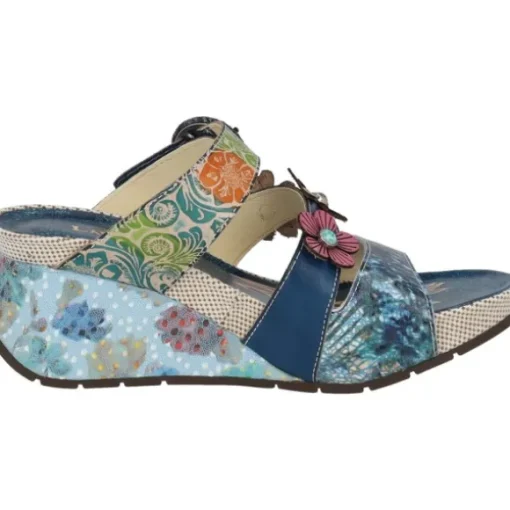 Laura Vita Barry 05, Plateau-Pantoletten, Damen, jeans