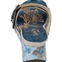 Laura Vita Barry 05, Plateau-Pantoletten, Damen, jeans