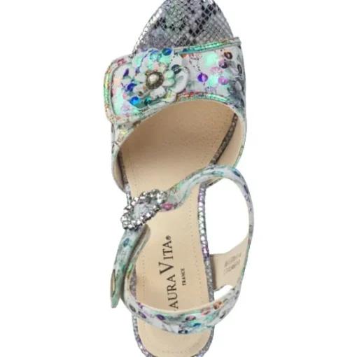 Laura Vita Jacob 11, Plateau-Sandaletten, Damen, blanc