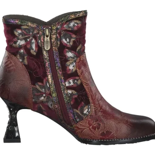 Laura Vita Oliveo 01, Stiefeletten, Damen, Rot