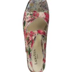 Laura Vita Paulao 01, Plateau-Sandaletten, Damen, Mehrfarbig/rouge