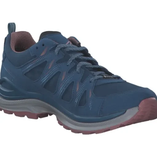 Lowa Innox Evo II GTX 321417, Schnürschuhe, Damen, stahlblau/altrosa
