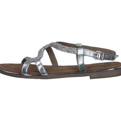 Marco Tozzi 28143, Keilsandaletten, Damen, SILVER COMB