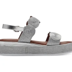 Marco Tozzi 28760, Keilsandaletten, Damen, SILVER