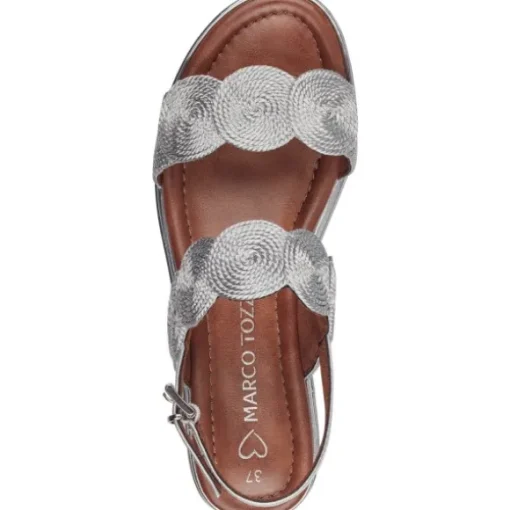 Marco Tozzi 28760, Keilsandaletten, Damen, SILVER