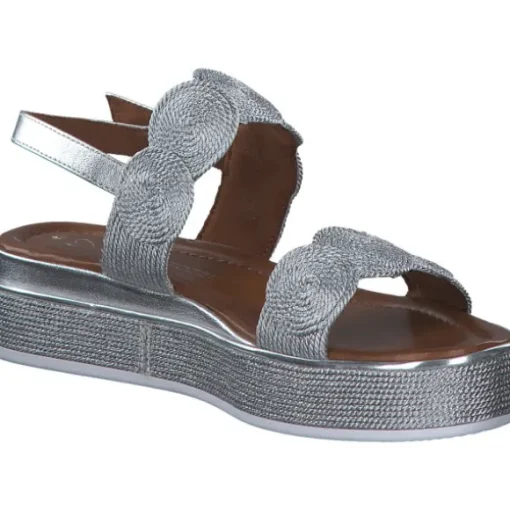 Marco Tozzi 28760, Keilsandaletten, Damen, SILVER