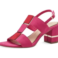 Marco Tozzi 28314, Plateau-Sandaletten, Damen, PINK/RED