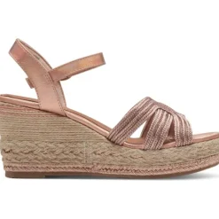 Marco Tozzi 28370, Plateau-Sandaletten, Damen, ROSE MET. COMB
