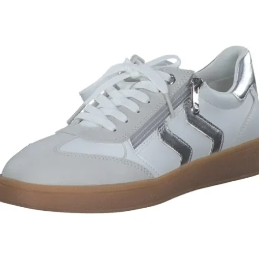 Marco Tozzi 23739-44, Schnürschuhe, Damen, WHITE/SILVER