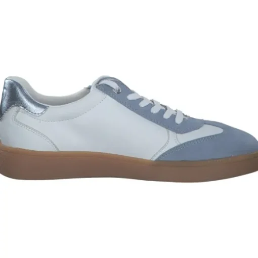 Marco Tozzi 23739-44, Schnürschuhe, Damen, WHITE/LT.BLUE COMB