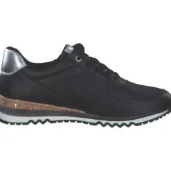 Marco Tozzi 23782, Schnürschuhe, Damen, BLACK/GUN MTL