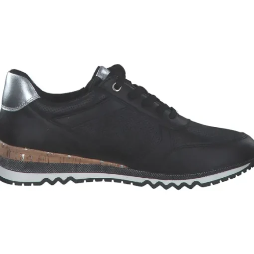 Marco Tozzi 23782, Schnürschuhe, Damen, BLACK/GUN MTL