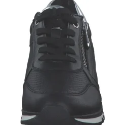 Marco Tozzi 23782, Schnürschuhe, Damen, BLACK/GUN MTL