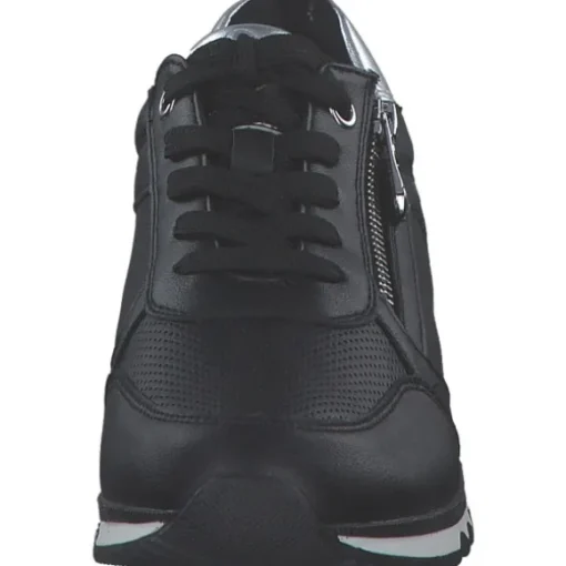 Marco Tozzi 23782, Schnürschuhe, Damen, BLACK/GUN MTL