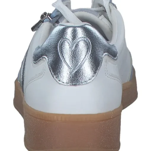Marco Tozzi 23739-44, Schnürschuhe, Damen, WHITE/LT.BLUE COMB