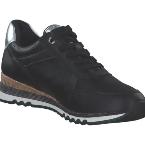 Marco Tozzi 23782, Schnürschuhe, Damen, BLACK/GUN MTL