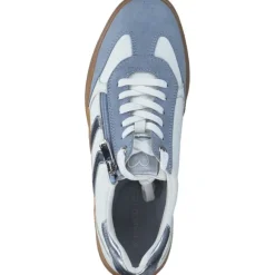 Marco Tozzi 23739-44, Schnürschuhe, Damen, WHITE/LT.BLUE COMB
