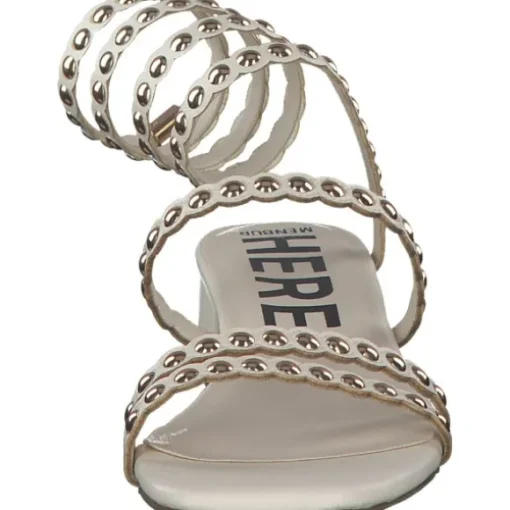 Menbur 24704, Keilsandaletten, Damen, white (beige)