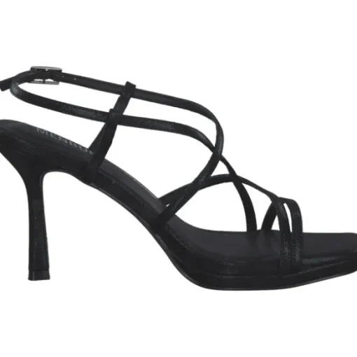 Menbur 24717, Plateau-Sandaletten, Damen, Schwarz