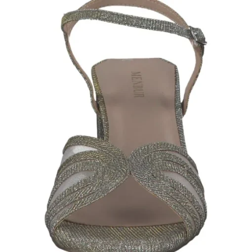 Menbur 24156, Plateau-Sandaletten, Damen, grey