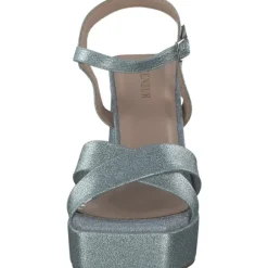 Menbur 24032, Plateau-Sandaletten, Damen, blue shadow