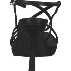 Menbur 24717, Plateau-Sandaletten, Damen, Schwarz