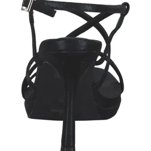 Menbur 24717, Plateau-Sandaletten, Damen, Schwarz