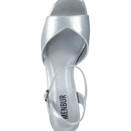 Menbur 25600, Plateau-Sandaletten, Damen, Grau