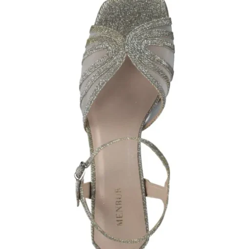 Menbur 24156, Plateau-Sandaletten, Damen, grey