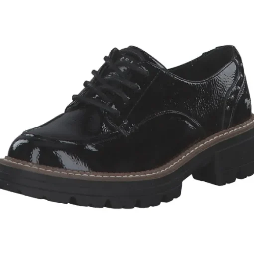 Mustang 1437301-902, Schnürschuhe, Damen, Schwarz (Black)
