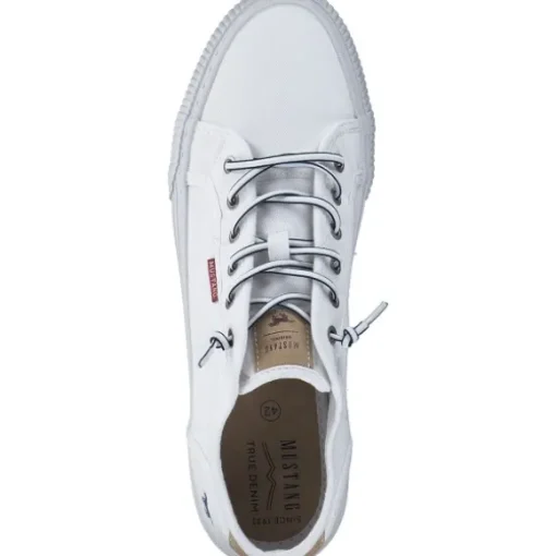 Mustang 1420304, Schnürschuhe, Damen, Weiß
