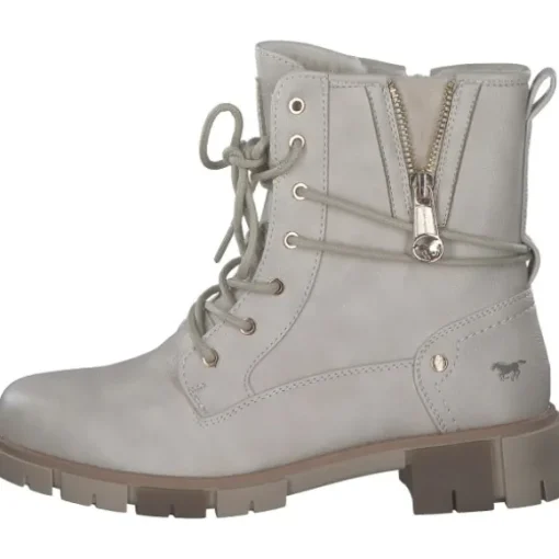 Mustang 1443602-243, Schnürstiefel, Damen, Beige (Ivory)