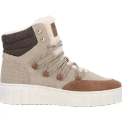 Mustang 1446601, Schnürstiefel, Damen, taupe