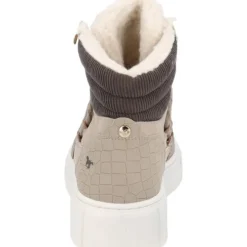 Mustang 1446601, Schnürstiefel, Damen, taupe