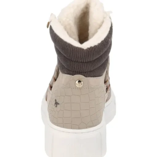 Mustang 1446601, Schnürstiefel, Damen, taupe